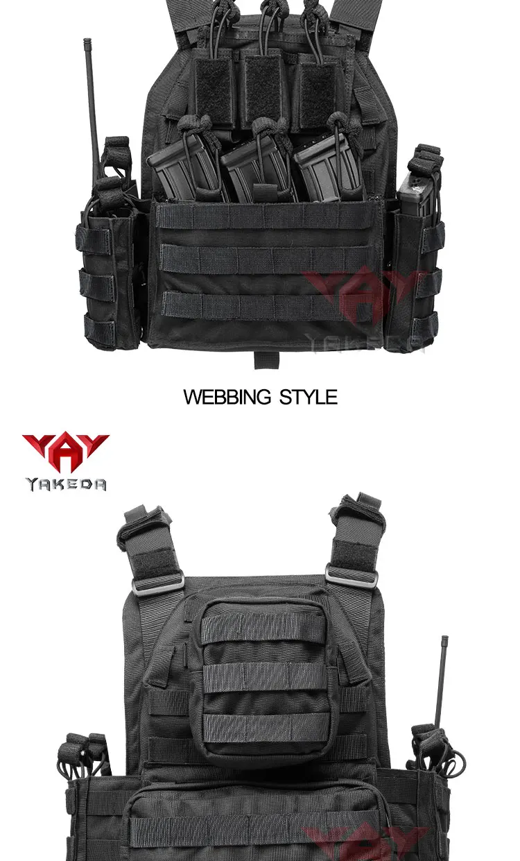 Yakeda Vest Customized Logo Plate Carrier 1000d Nylon Personal ...