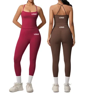 Bnice Custom Leggings Women Yoga Pant Sets Wholesale 2 Piece Sets Women Active Wear Gym Tights Zipper Jacket for Fitness Logo