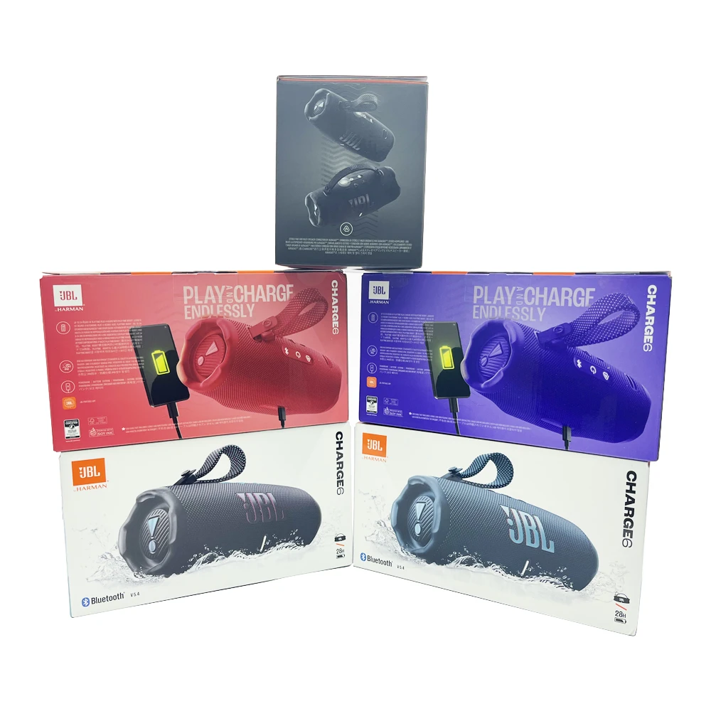 JBL Charge 6 Al Enhanced Portable for Bluetooth Speaker with Subwoofer Dust-proof and Waterproof Outdoor/Desk Use Speakers