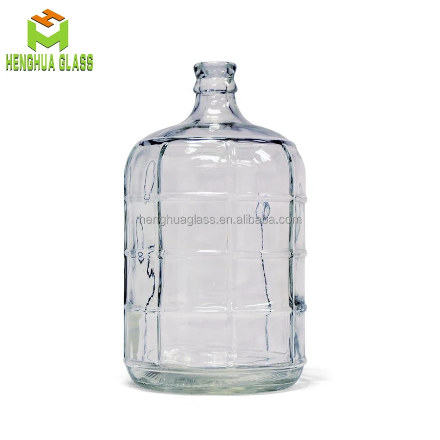 Hot Sale 3 Gallon Drink Water Glass Bottle 5 Gallon Glass Carboy Glass  Water Jug Liquid Container Bottle Wholesale