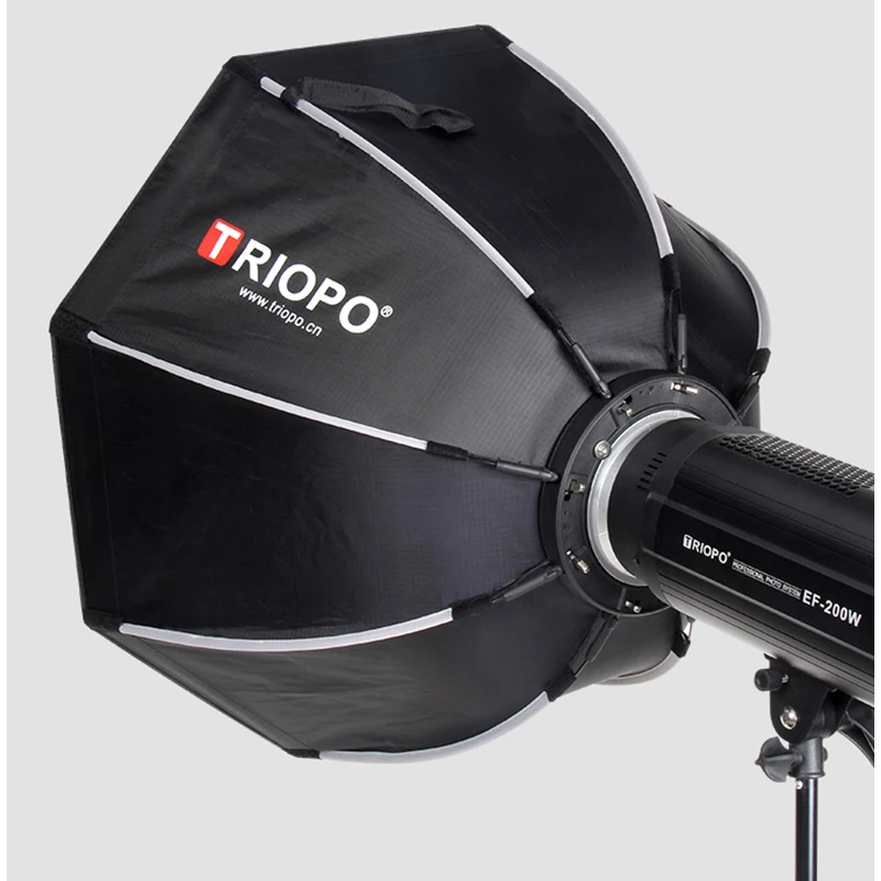 TARION Boîte à Lumière Octogonale 120 Cm Pliable Bowens – Softbox Rapide Avec Grille Nid D'Abeille, Idéale Studio Photo Vidéo