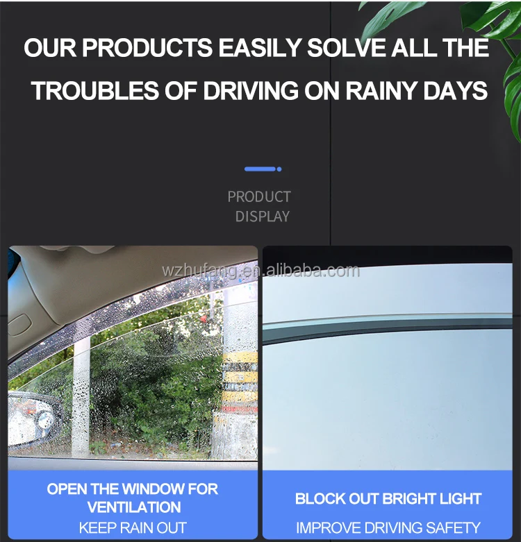 Car Door Windows Sun Vent Visor Wind Shade Rain Guard Deflector Window