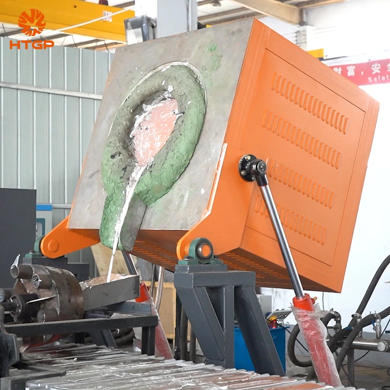 HTGP Metals Melt Electric Continuous Casting Machine 100 200 250 500 kg Ubc Cans Aluminum Induction Melting Furnace