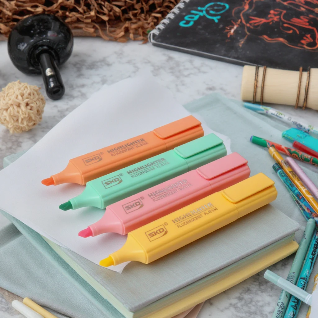 Набор цветных маркеров с немецкими чернилами 4 шт.