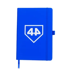 Customizable A5 Notepad Journal with Classic School Office PU Leather Hardcover Logo Note Book with Pocket