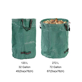 Reusable Leaf Bags, 80 Gallons Lawn Bags, Yard Waste Bags Heavy Duty, Extra  Large Lawn Pool Garden Leaf Waste Bags,Garden Bag for Collecting Leaves, Gardening Clippings Bags,Leaf Container,Trash Bags 