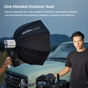 Godox ML60IIBI 2800K -6500K LED Video Light Silent Mode with APP Control for Photo Indoors Outdoors Shooting detail image