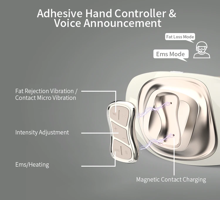 New Cordless Multi-Function Vibration Electric Reduction Reduce Belly Slimming Belt Fat Burning Waist Abdominal Massage Machine