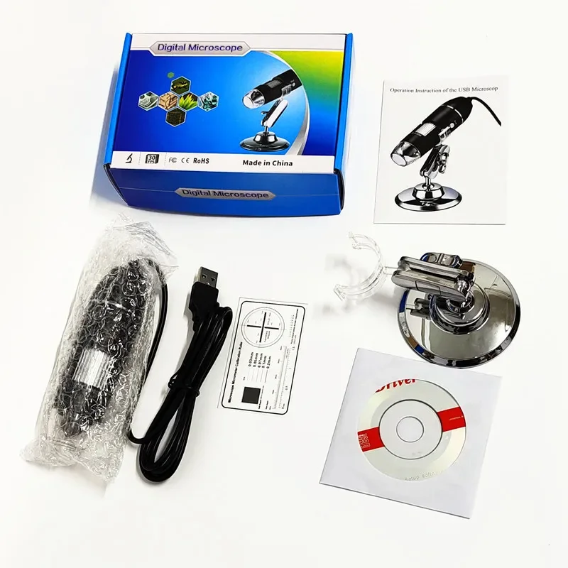 USB Electronic Microscope 3 in 1 1000X Compatible HD Digital Microscope With Android Windows Mac