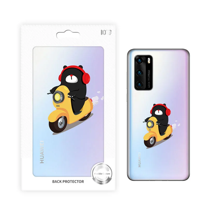 3D Красивая полупрозрачная пленка для тиснения задняя из ПВХ режущих машин сырье наклейка на заднюю крышку мобильного