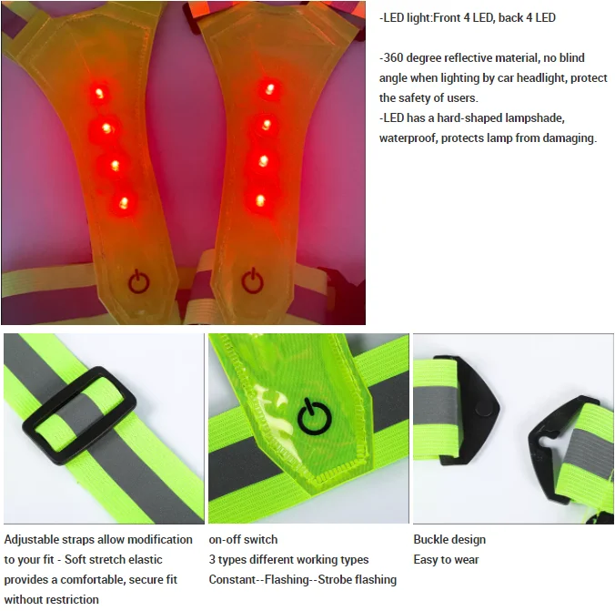 Oem And Odm Optic Fiber Flashing Turn Signal Mesh Reflective Led Lights