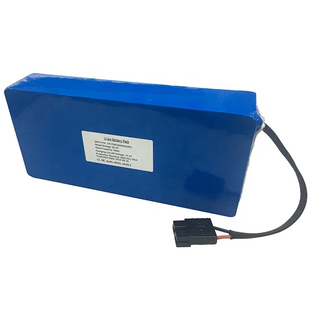 Litech Li-ion Battery Pack Power 17S8P 60V 20ah 18650 Cell 200ah 50A 20000 30A for Electric Scooter or Cabin Car CN;GUA 62.9V