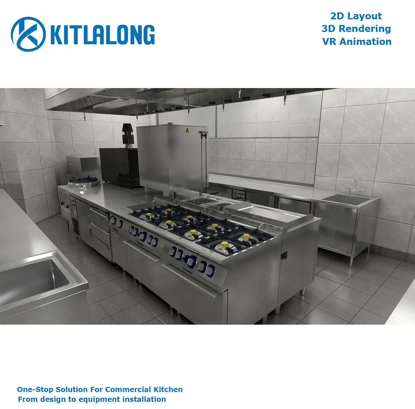 RAWEN Профессиональный 3D VR ресторан кухня дизайн фаст-фуд KFC Макдональд снэки бары Коммерческая