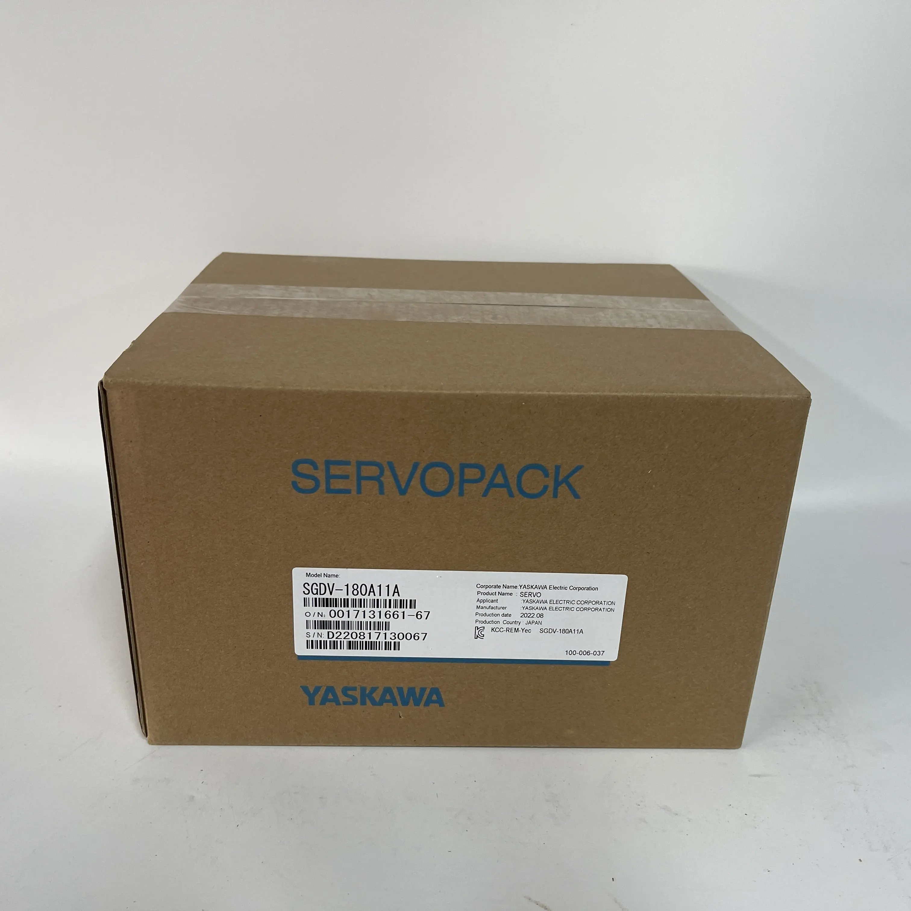 Yaskawa AC Servo Amplifier Servopack SGDV-180A11A