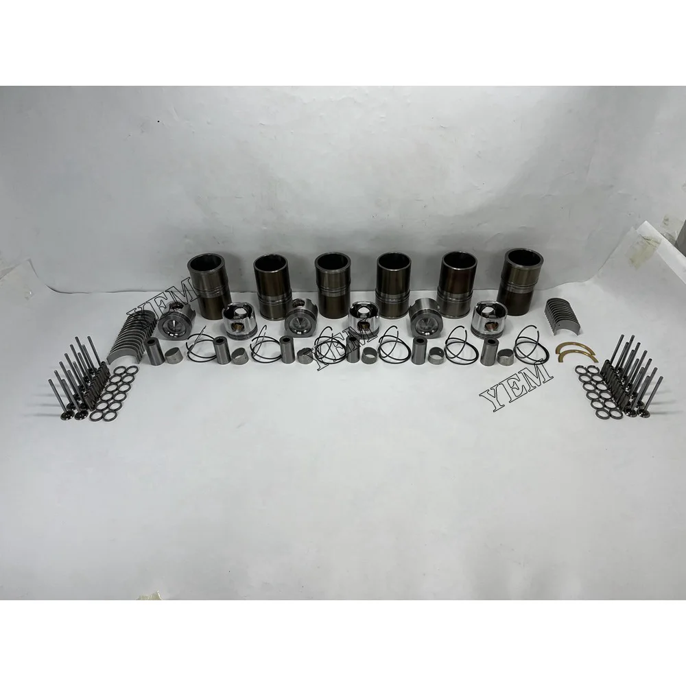 C12 Engine Cylinder Liner Kit With Engine Bearings Set Valves for Caterpillar Aftermarket Engine Parts