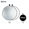 841158 - Round - No handle - 30cm - Silver + White