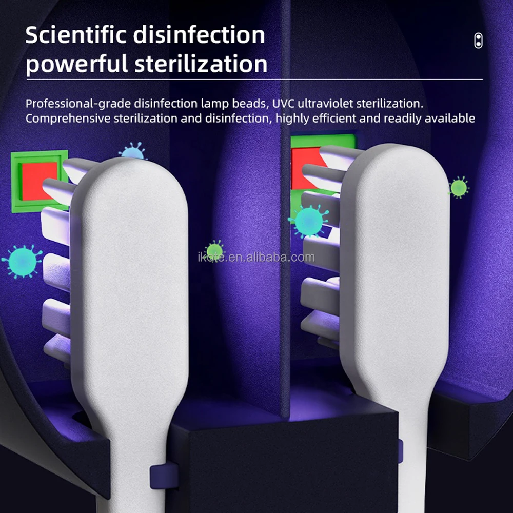 Wall Mounted USB Mini UV Disinfection Box Couple Travel Smart Sensor Toothbrush Sterilizers Holders