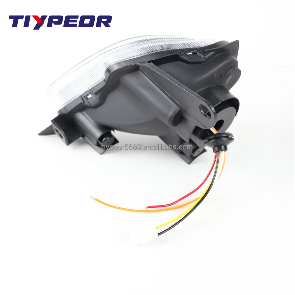 product tiypeor hot sales black led headlight front lamp assembly with hi low beam drl led projector headlights for yamaha yfz raptor-7