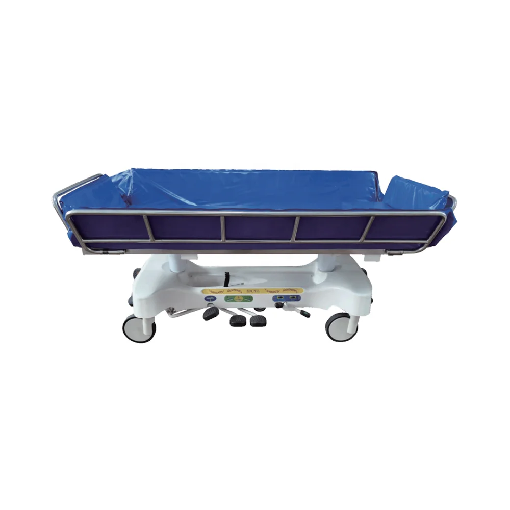 ZHONG BAI SJC-XZ201-A Bariatric School Use Modern Foldable Adjustable Durable Metal Transfer Bed Drainage-Focused Dual Bathing 6