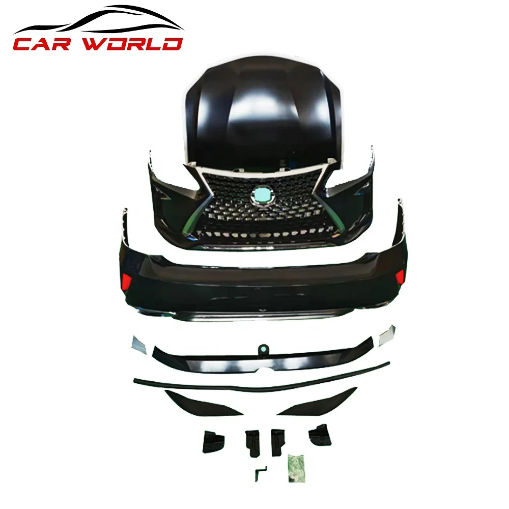 New for RX330 & Harrier 2003-2007 Car Bumper Kit with Tow Hook PP Material Upgrade