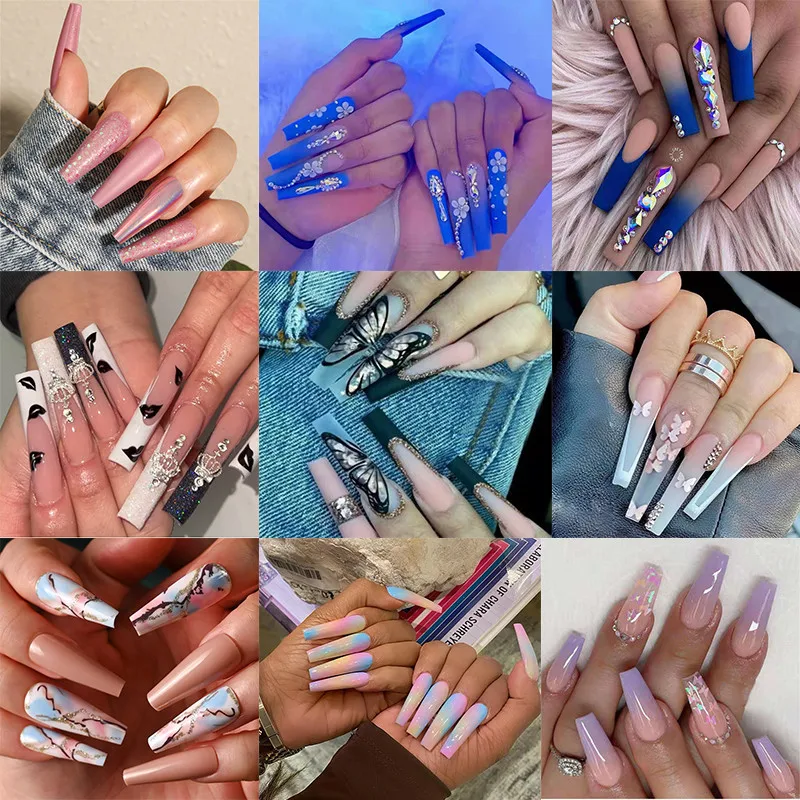 wholesale artificial fingernails art for women full cover short