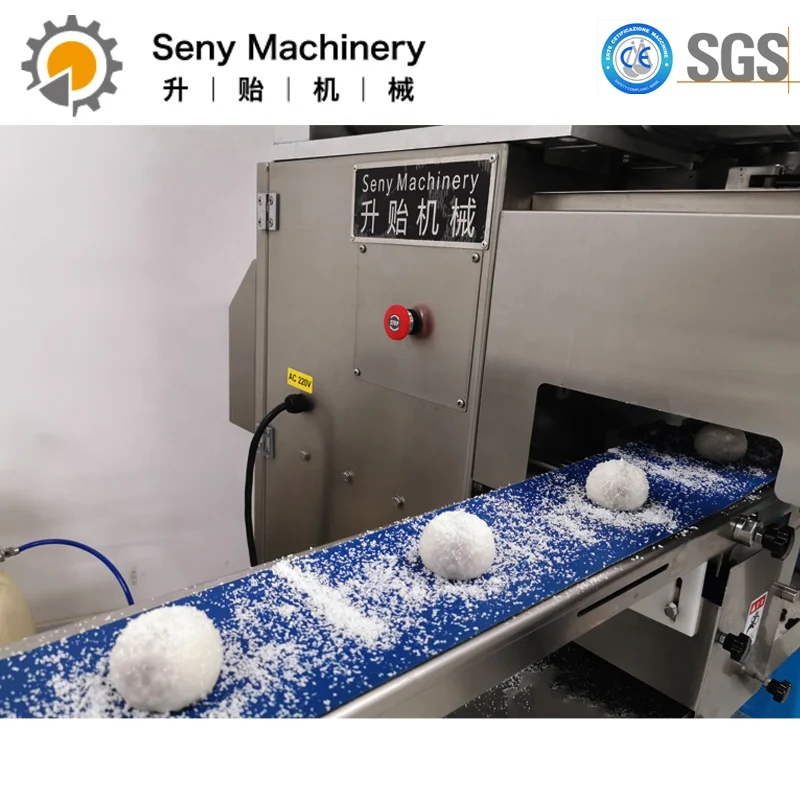 Automatic Small Encrusting Machine Mochi Ice Cream Rice Cake Making Machine