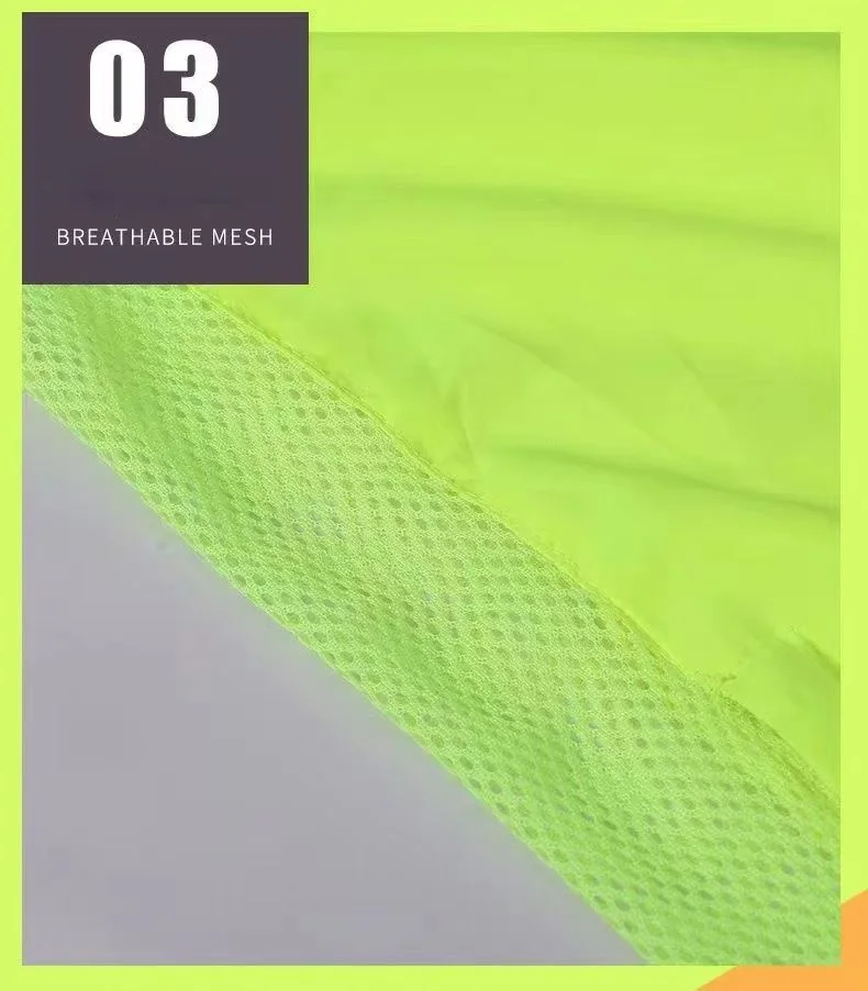 Sun Protection Safety Jacket Hi-Vis Lightweight Thin Windbreaker Jacket For Outdoor Worker