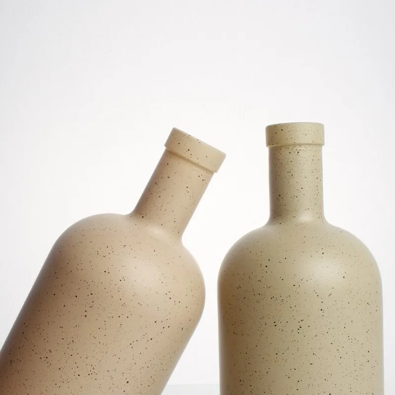 Deluxe Decal Surface Nordic Oslo 500 Ml Custom Ceramic Glass Bottle For