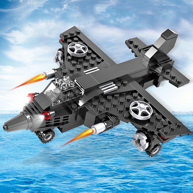 COGO 3 in 1 Building Blocks Deformation Spaceship Warplane Helicopter DIY Blocks Toys