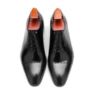 ALG8-B519 New Fashion High Class Latest Men's Formal Genuine Leather Oxford Shoes Italy