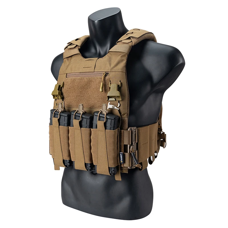 Gilet Tactique IDOGEAR FCSK 3.0 - Porte-plaque à Libération Rapide - Camo - NEUF