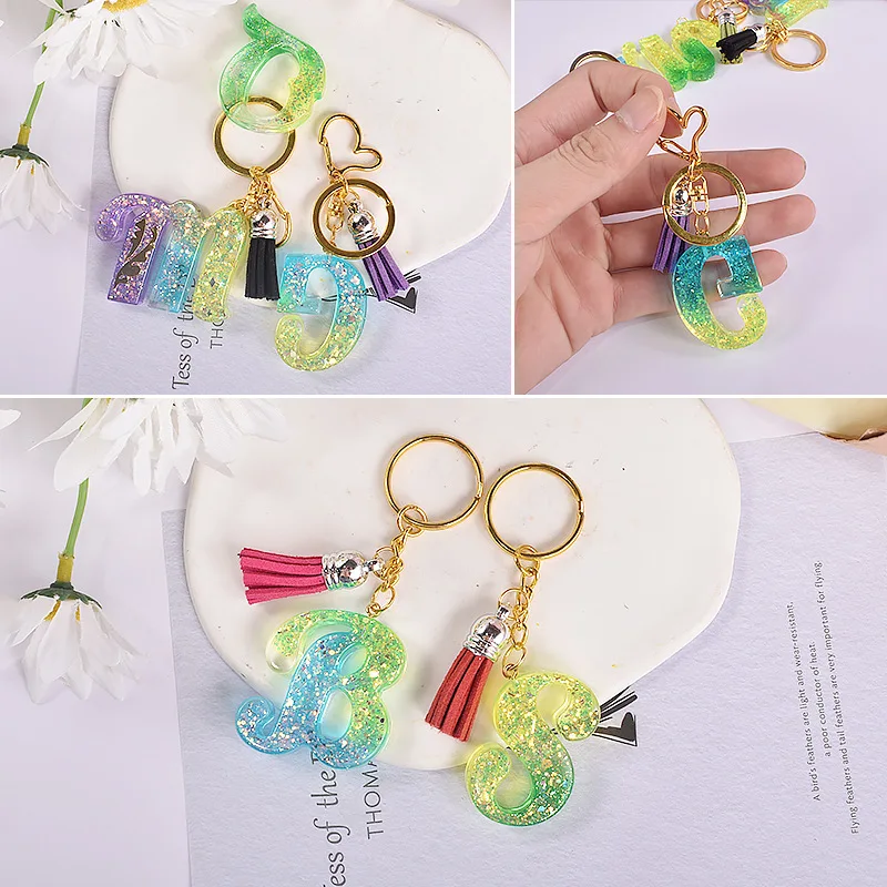 Wholesale Customization 2169 Jewelry Keychain Pendant Alphabet