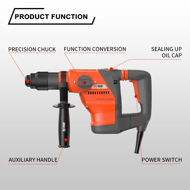 LH-HM7606-1200W-H AC brushless impact hammer factory