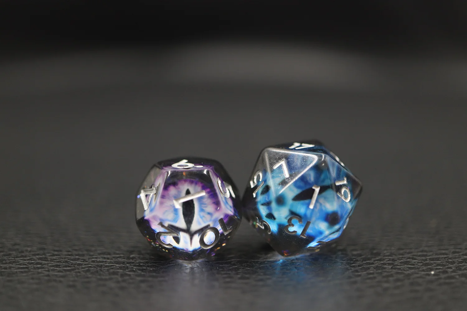 High Quality New Polyhedral Dragon Eye Rainbow Color Dice 7pcs Set