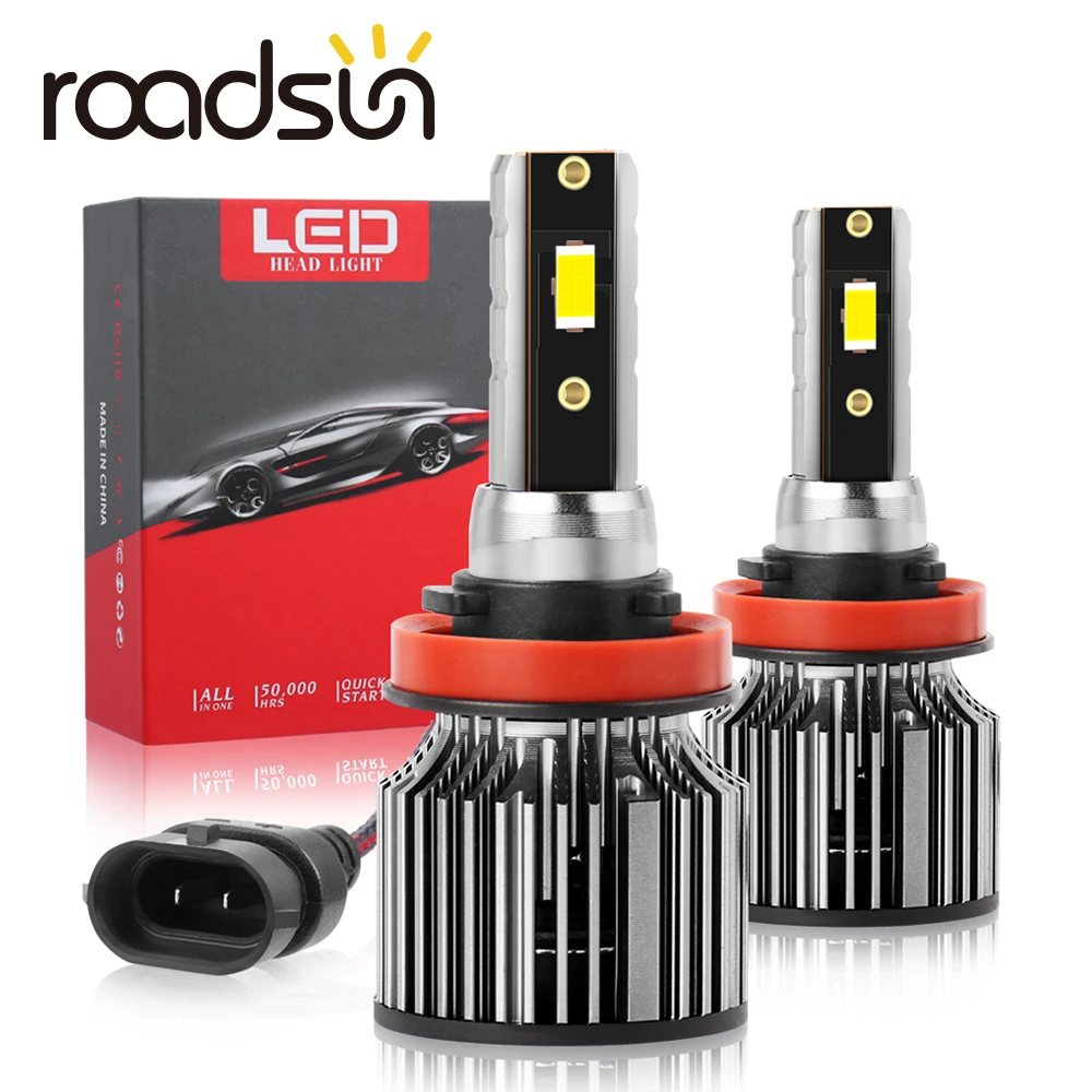 Roadsun Car Led Headlights 3570 Chip Auto Lighting Systems H1 H13 Hb3 ...