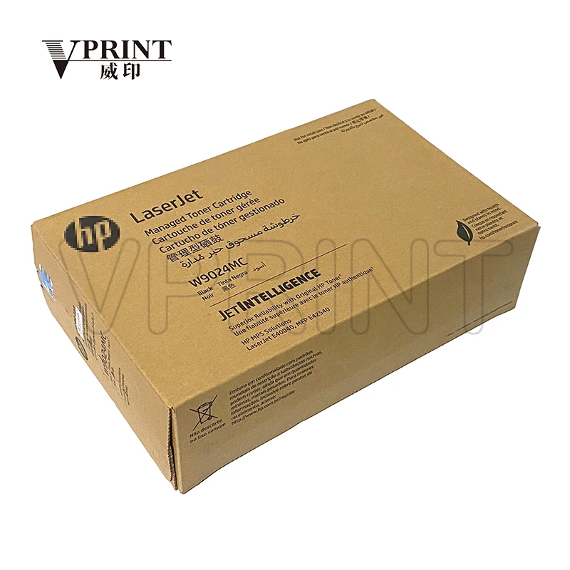 Cartucho de Toner Preto Gerenciado Original e NOVO W9024MC para HP LaserJet E40040 MFP, E42540, E 40040, 42540 e outros suprimentos para impressoras