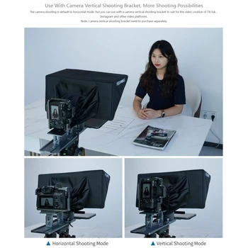 FEELWORLD TP16 16 inch Big Screen Tablet Horizontal Vertical Prompting Prompters Portable Folding Teleprompter detail image