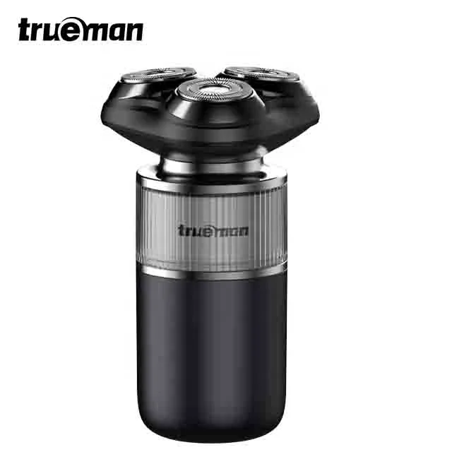 Trueman New Electric Shaver IPX7 Waterproof Dry Wet Shaver Floating 3 Blade LED Type-C Charging  For Men3 smart-touch