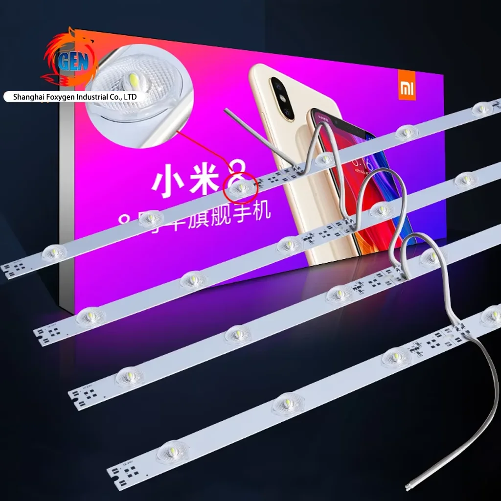 Profili Personalizzati in Alluminio per Telaio Spessore Montati a Parete in Alluminio Tessuto Luminoso a LED Segmentato Luminoso per Promozione Fiera