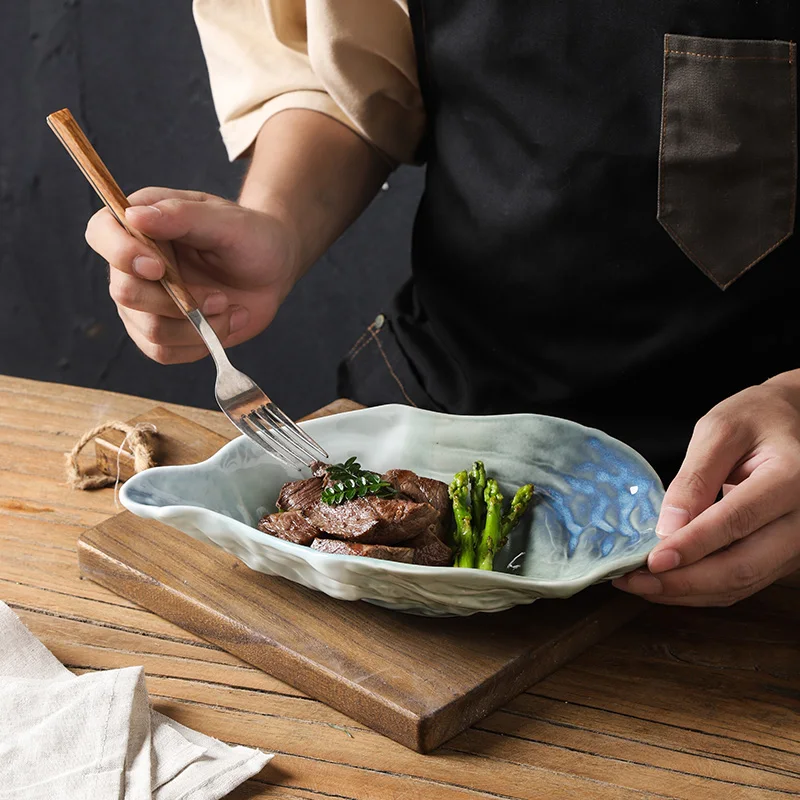 The ceramic blue bowl that complements any table setting.