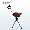 Brown manual folding cane chair