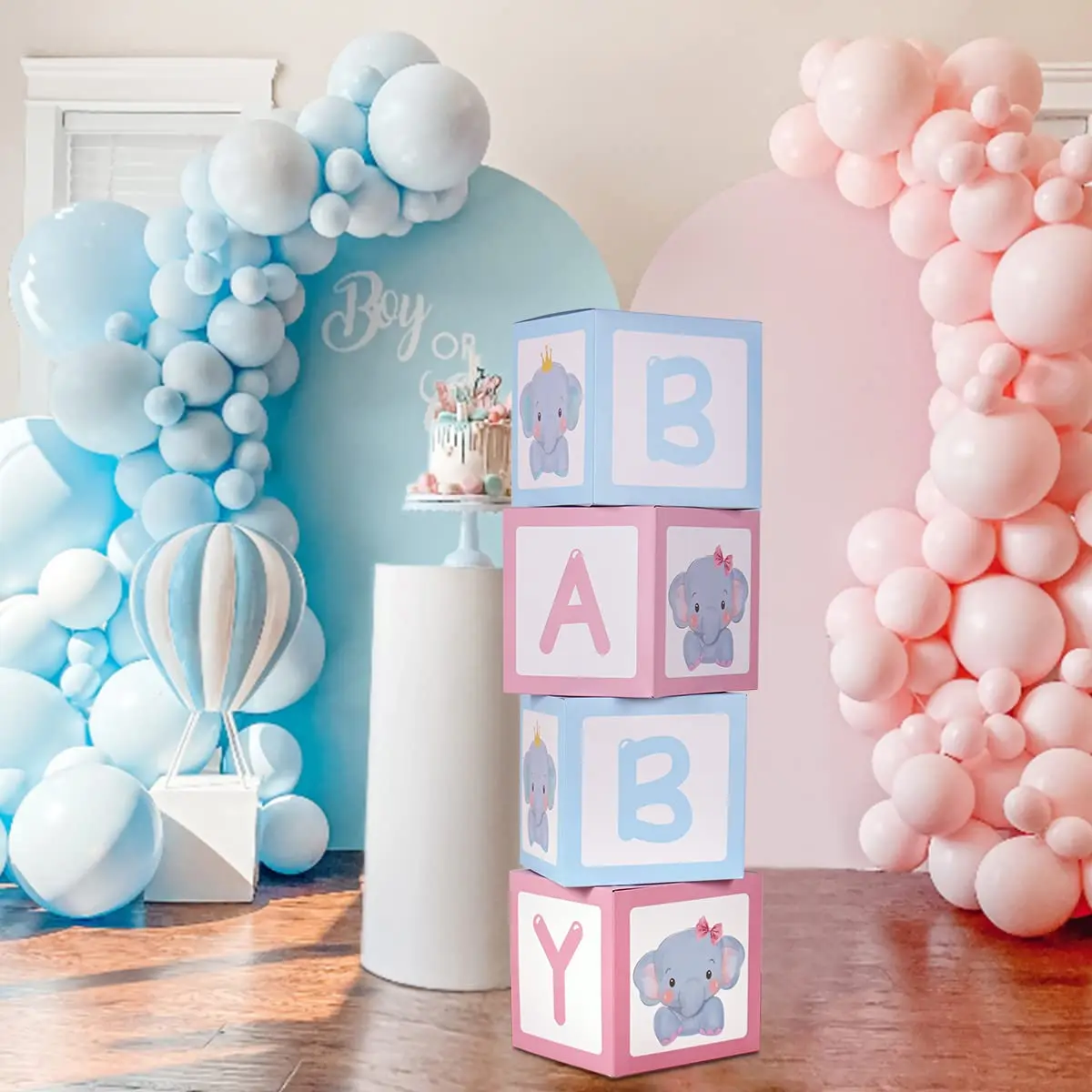 Elephant Balloon Centerpieces For Boy Baby Shower Elephant Baby