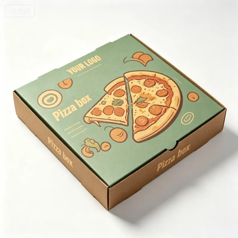 Großhandel hexagonale Fast-Food-To-Go-Pizzakartons, OEM, individuelles Logo bedruckt, Verpackungskarton für Pizzen