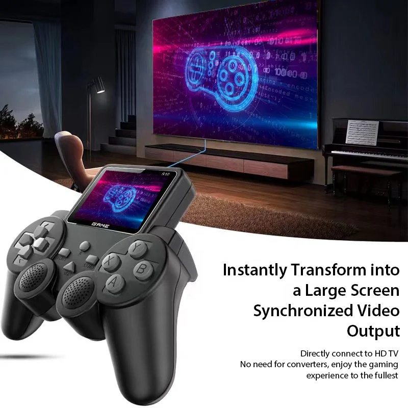 S10携帯ゲーム機 520ゲーム内蔵 テレビ接続可能 レトロゲーム機 子供へ