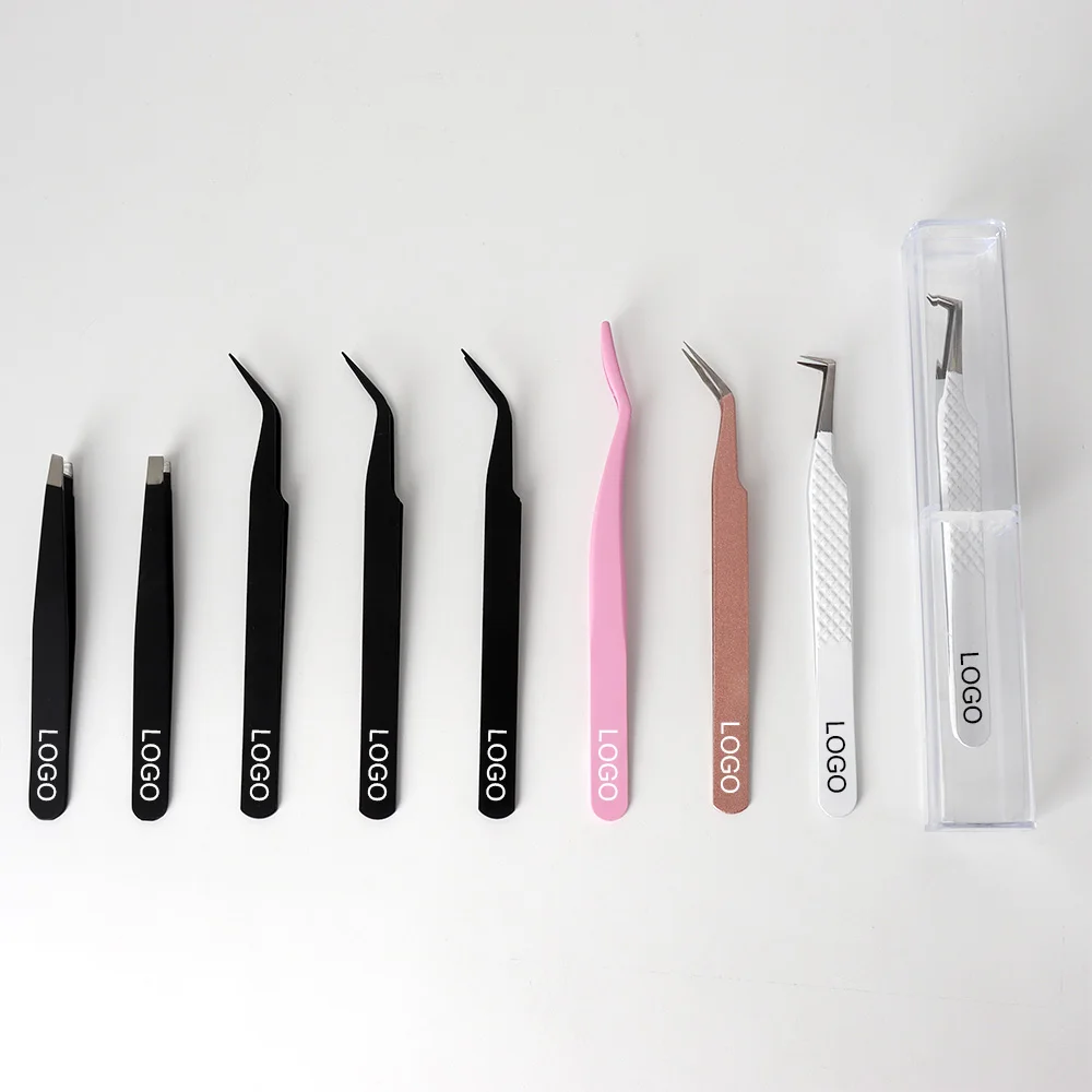 Top Rated Fiber Tip Lash Tweezers Private Label, Fast Shipping