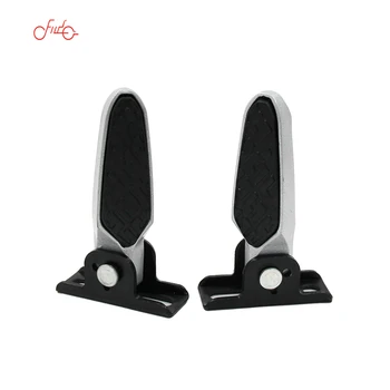 Motorcycle foot pegs step aluminum  scooter foot rest rear passenger foldable pedals for   Adult electric scooter