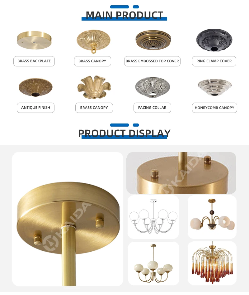 Floral Canopy Chandelier Fixture Cast Solid Brass Ceiling Lamp Canopy