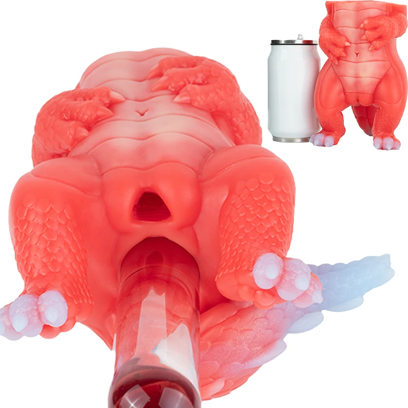 GEEBA Fantasy Red/Blue Dragon Male Masturbator Silicone Adult Men's Onahole  Pocket Pussy Realistic Vagina Stroker Men Sex Toys