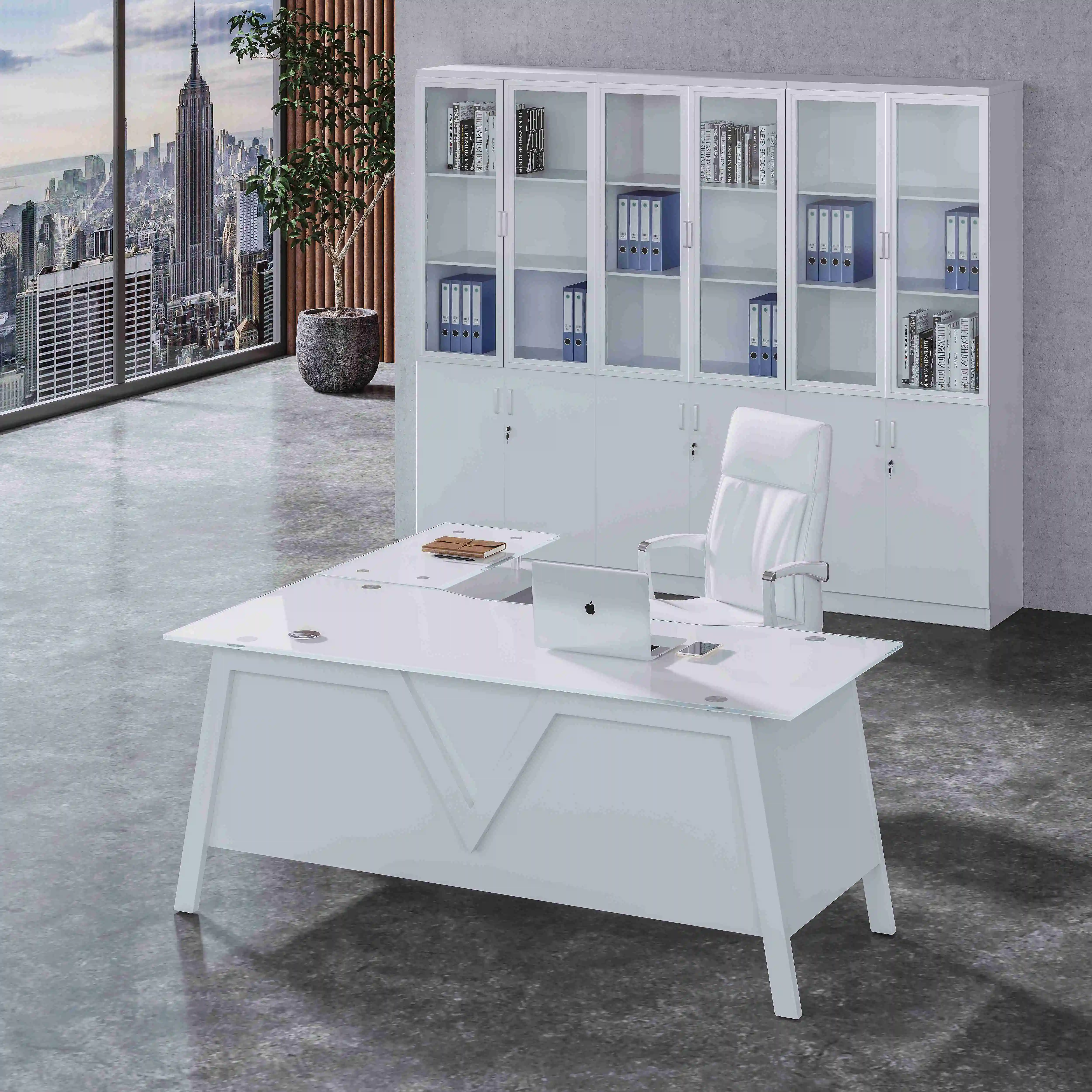 Импортное и экспортное качество, стеклянный стол руководителя, роскошное стекло для офисного стола