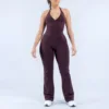 Dark brown [tank top + pants]